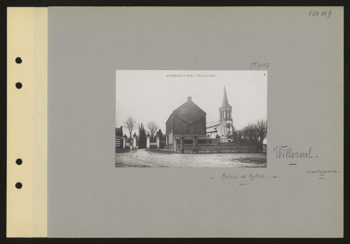 Willerval. Mairie et église