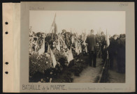 S.l. Bataille de la Marne. Anniversaire de la Bataille de la Marne au cimetière de X