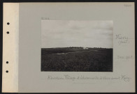 Méry (près). Abords du village et éclatements d'obus devant Méry