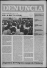 Denuncia. N°50. Abril 1980. Sous-Titre : Junto al pueblo, contra la dictadura
