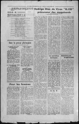 Bulletin d'information des comités France-Espagne (1945)