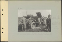 Ferme de Vadenay. Centre aéronautique. Manœuvre d'un ballon d'observation. Le treuil automobile