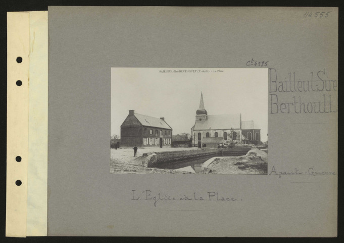 Bailleul-Sire-Berthoult. L'église et la place