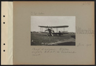 Villacoublay. Camp d'aviation. Biplan anglais B.E.2.C. de bombardement