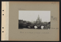 Metz. Bords de la Moselle et temple protestant
