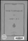 Historique du 348ème régiment d'infanterie