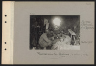 Ferme Abbémont (nord-ouest de Royaucourt). Bivouac dans les ruines. La partie de cartes