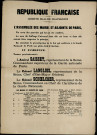 L'Assemblée des maires et adjoints de Paris Nomme provisoirement