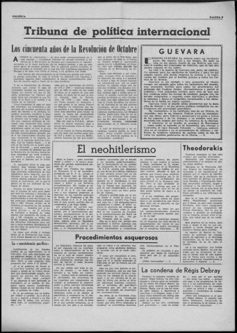 Política (1968 : n° 26-30). Sous-Titre : boletín de información interna de Izquierda republicana [puis] boletín de Izquierda republicana en Francia