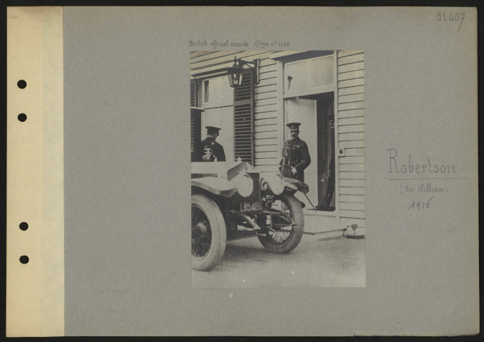 Robertson, William (Sir)