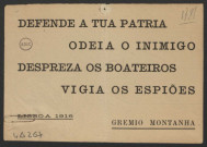 Guerre mondiale 1914-1918. Portugal. Propagande politique