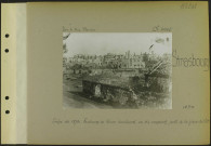 Strasbourg. Siège de 1870. Faubourg de Pierre bombardé, vu du rempart, près de la gare de l'Est