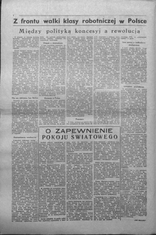 Glos Pracy (1954; n°1 - n°12)  Sous-Titre : Miesiecznik robotnikow polskich zrzeszonych w C.G.T. Force Ouvrière.  Autre titre : "La Voix du Travail". Journal polonais de la C.G.T. Force Ouvrière