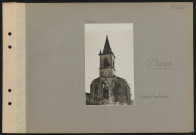 Saint-Agnant. L'église bombardée