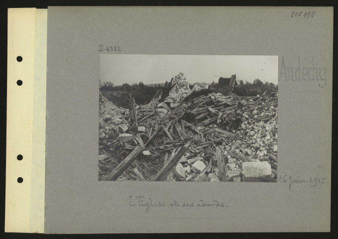 Andechy. L'église et ses abords