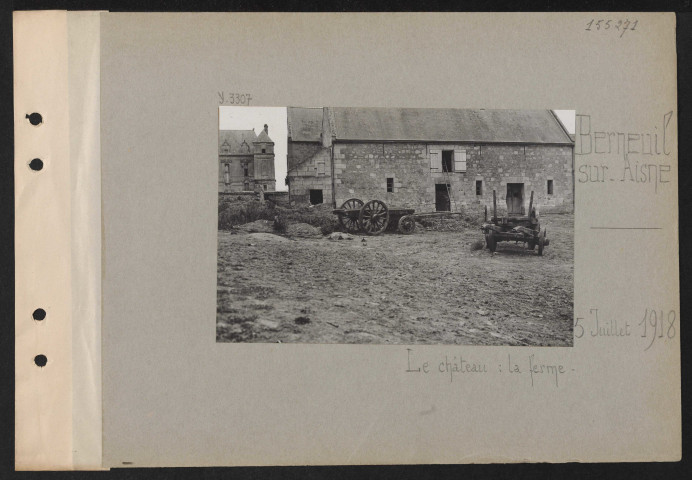 Berneuil-sur-Aisne. Le château : la ferme