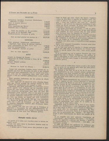 Année 1924. Bulletin de l'Union des blessés de la face "Les Gueules cassées"