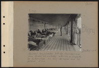 Bligny. Hôpital temporaire VR 67. Sanatorium pour blessés et malades atteints ou suspects de tuberculose. La cure de repos sur les galeries d'air