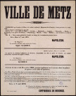 Les villes de Metz… Verdun… Bitche… Sont déclarées en état de siège…