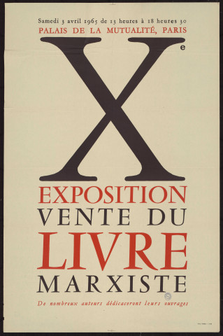 Xe exposition vente du livre marxiste