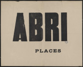 Abri : places