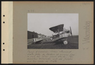 Villacoublay. Camp d'aviation allemand abattu près de Verdun et amené par la voie des airs pour étude. Les cocardes tricolores ont été posées sur les croix de Malte