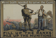 We're both needed to serve the guns ! Fill up the ranks ! Pile up the munitions !