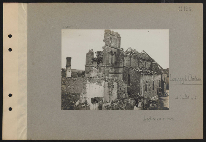 Louppy-le-Château. L'église en ruines