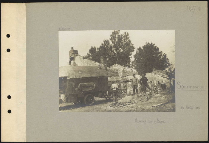 Sommesous. Ruines du village