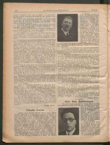 Janvier 1928 - La Fédération balkanique