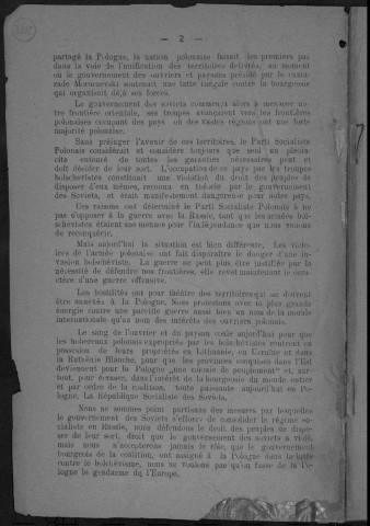 Bulletin officiel du Parti Socialiste Polonais (1919: n°2-4)