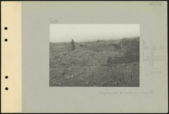 Moulin de Laffaux. L'emplacement du moulin : vue d'ensemble