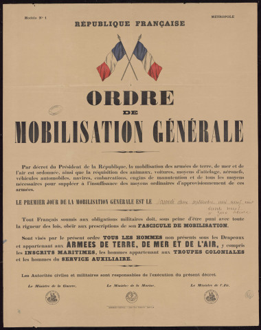 Ordre de mobilisation générale