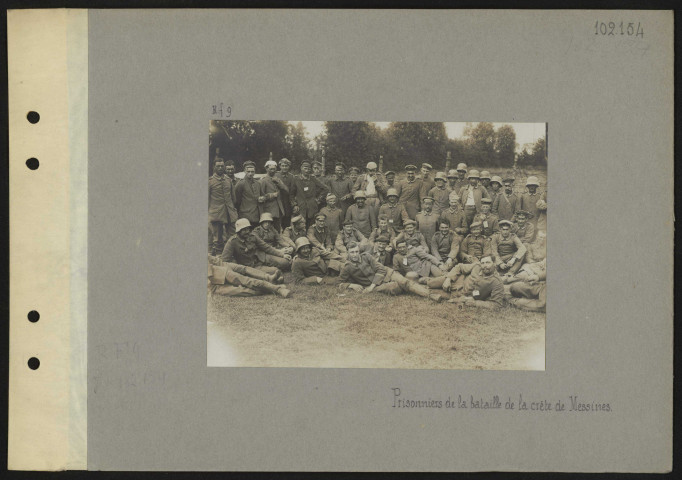 S.l. Prisonniers de la bataille de la crête de Messines