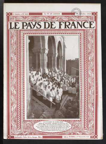Le Pays de France - Année 1919 - Numéros 262-271