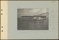 Camp de la Noblette (est de Cuperly, près du carrefour des routes de Suippes à Châlons et de Cuperly à La Cheppe). Camp d'aviation. Appareil de chasse Nieuport à trois mitrailleuses