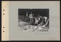 Ricquebourg. Le château : équarrissage d'un cheval