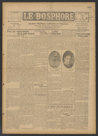 Mai 1922 - Le Bosphore