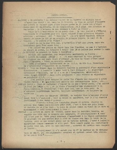Gazette de l'atelier Pascal - Année 1918 fascicule 1