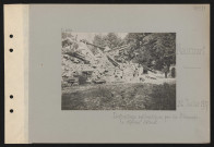 Maucourt. Destructions systématiques par les Allemands : le château détruit