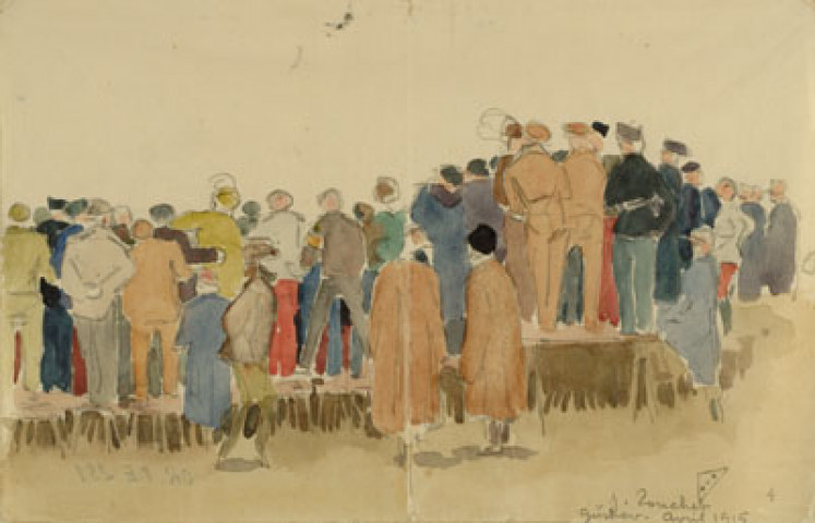 (La boxe) Gütrov, avril 1915