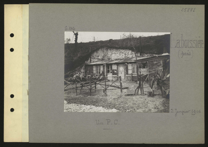 Laboissière (près). Un poste de commandement