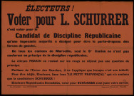 Voter pour L. Schurrer c'est voter pour le Candidat de Discipline Républicaine
