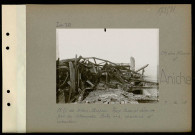 Aniche (Compagnie des mines d'). Nord-ouest de Villers-Campeau. Fosse Sesseval détruite par les Allemands. Puits numéro 2 ; machine d'extraction
