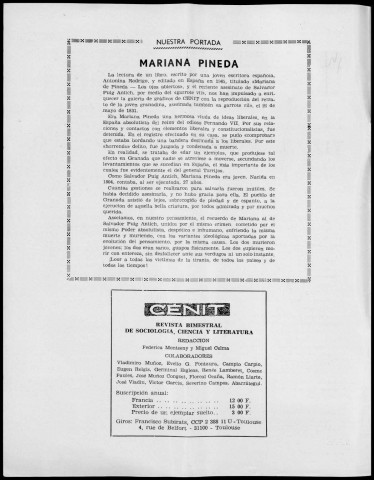 Cénit (1974 ; n° 208 - 211). Sous-Titre : Revista de sociología, ciencia y literatura