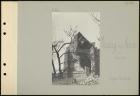Moussy-sur-Aisne. L'église bombardée