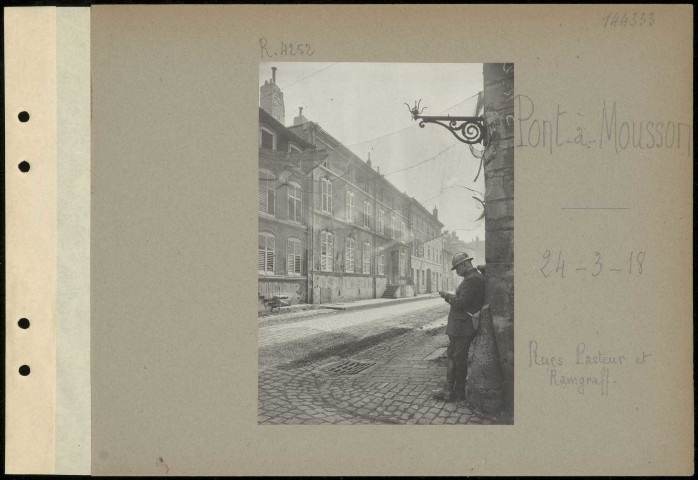 Pont-à-Mousson. Rues Pasteur et Ramgraff