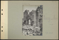 Moussy-sur-Aisne. L'église détruite