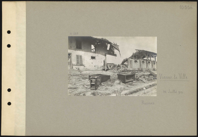 Vienne-la-Ville. Ruines