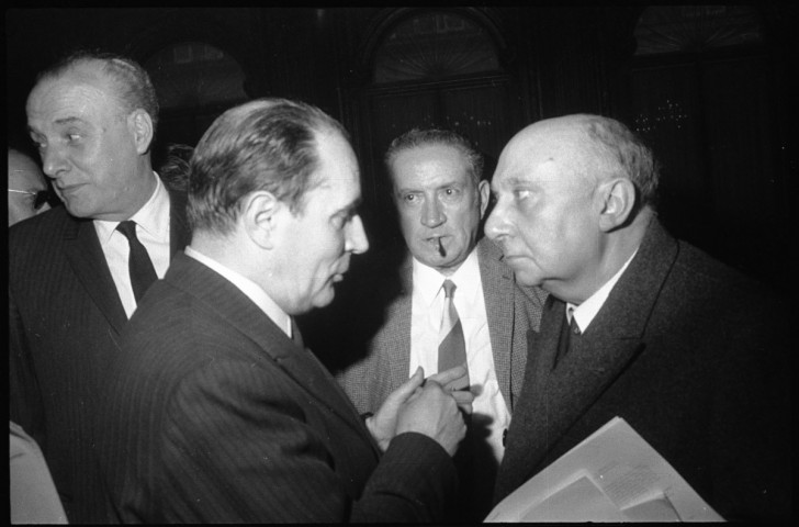 Conférence de presse de François Mitterrand à l'Hôtel Continental